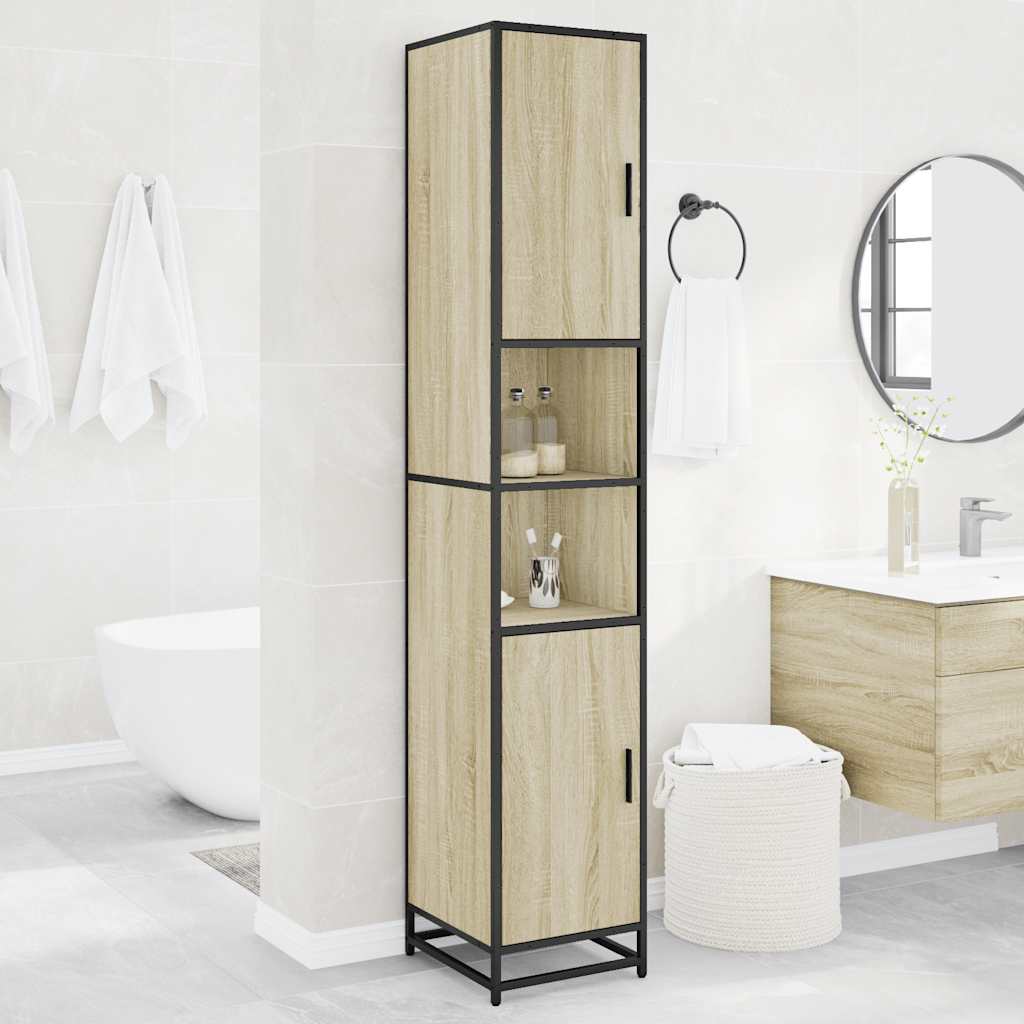 Bathroom Furniture Set 35 x 37.5 x 188.5 cm Sonoma oak