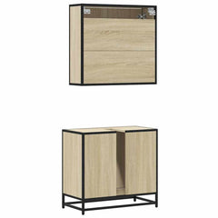 Bathroom Furniture Set 2 pcs Engineered Wood Sonoma oak