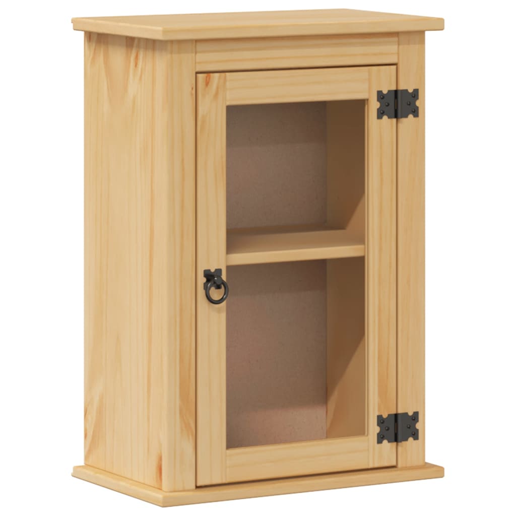 vidaXL Bathroom Wall Cabinet Corona 45x27x64.5 cm Solid Wood Pine 2