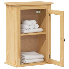 vidaXL Bathroom Wall Cabinet Corona 45x27x64.5 cm Solid Wood Pine 3