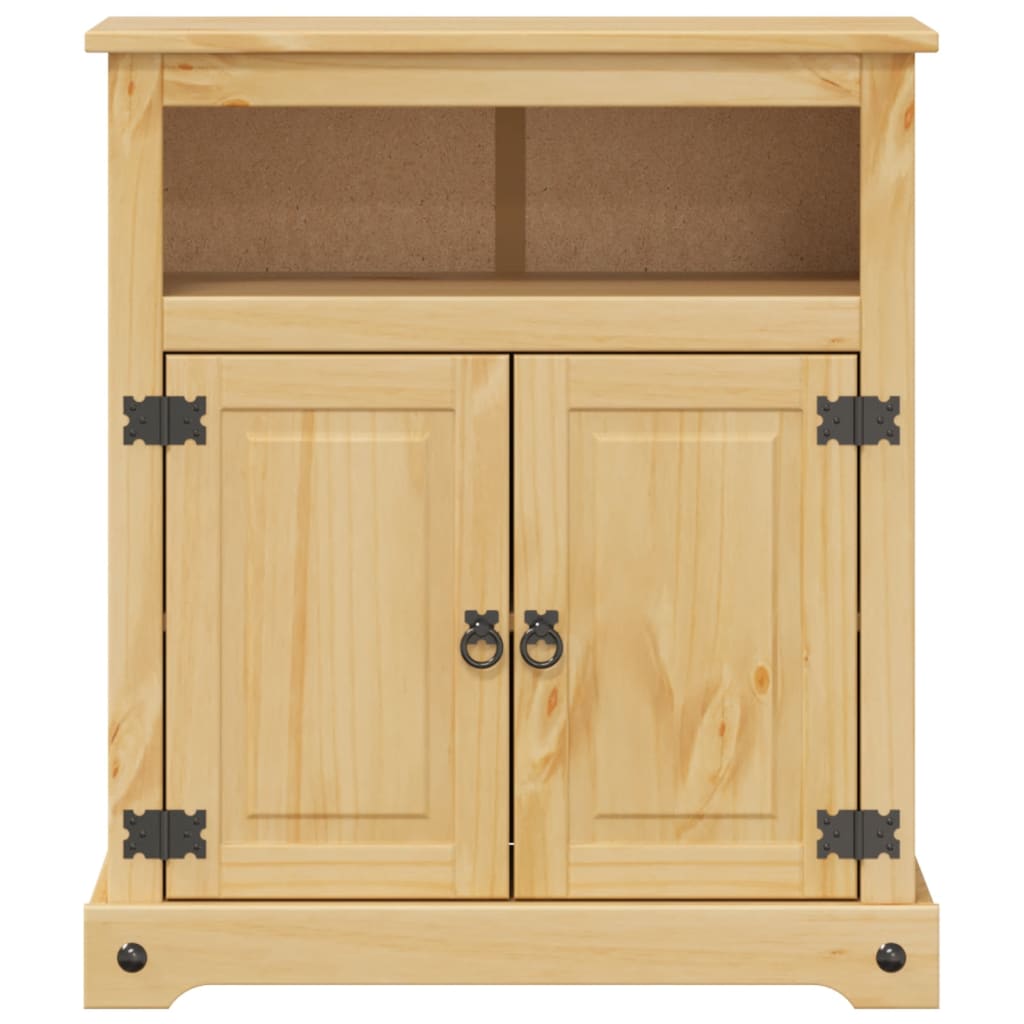 vidaXL Bathroom Cabinet "Corona" 70x33x80 cm Solid Wood Pine 4