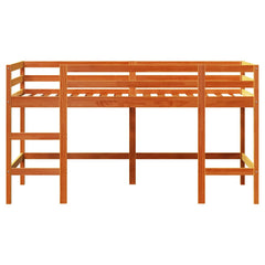 vidaXL Kids'Loft Bed without Mattress with Ladder Wax Brown 80x200 cm 4