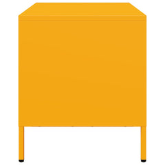 vidaXL TV Cabinet Mustard Yellow 68x39x43.5 cm Cold-rolled Steel 6