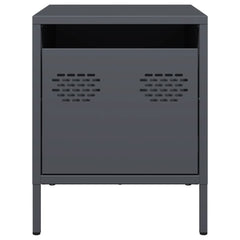 vidaXL Bedside Cabinets 2 pcs Anthracite 35x39x43.5 cm Steel 5