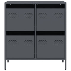 vidaXL Sideboard Anthracite 68x39x73.5 cm Cold-rolled Steel 5