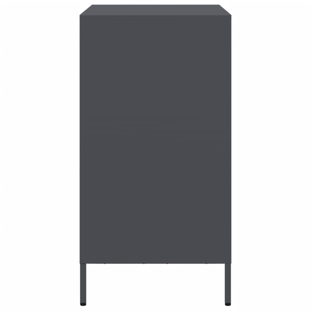 vidaXL Sideboard Anthracite 68x39x73.5 cm Cold-rolled Steel 6