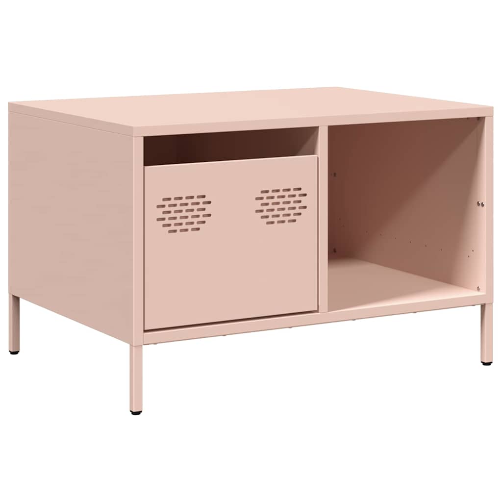 vidaXL Coffee Table Pink 68.5x50x43.5 cm Cold-rolled Steel 2