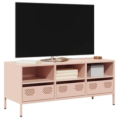 TV Cabinet 101.5x39x43.5 cm Cold-rolled Steel Pink