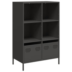 vidaXL Highboard Black 68x39x103.5 cm Steel 2