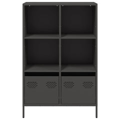 vidaXL Highboard Black 68x39x103.5 cm Steel 5