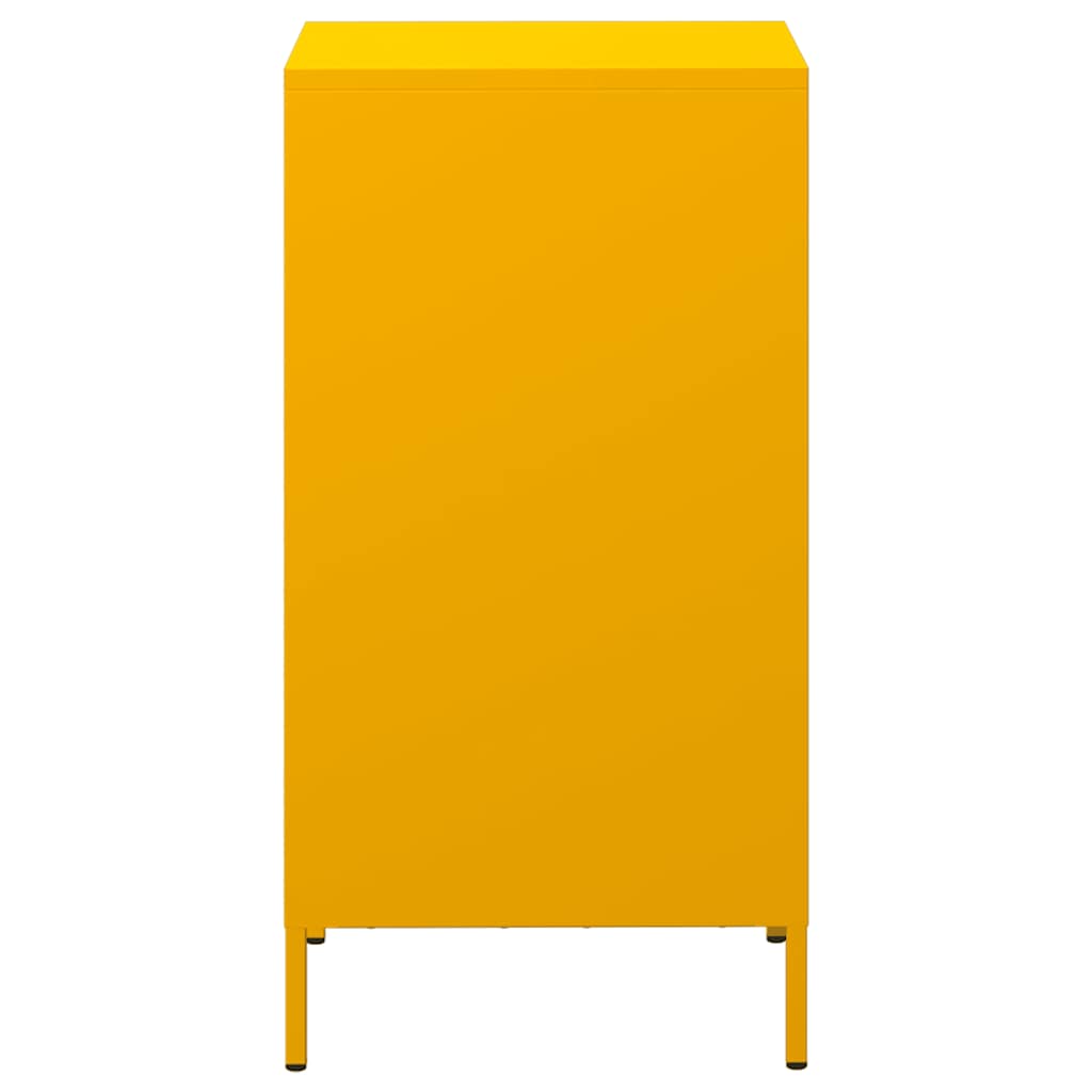 vidaXL Sideboard Mustard Yellow 35x39x73.5 cm Cold-rolled Steel 6