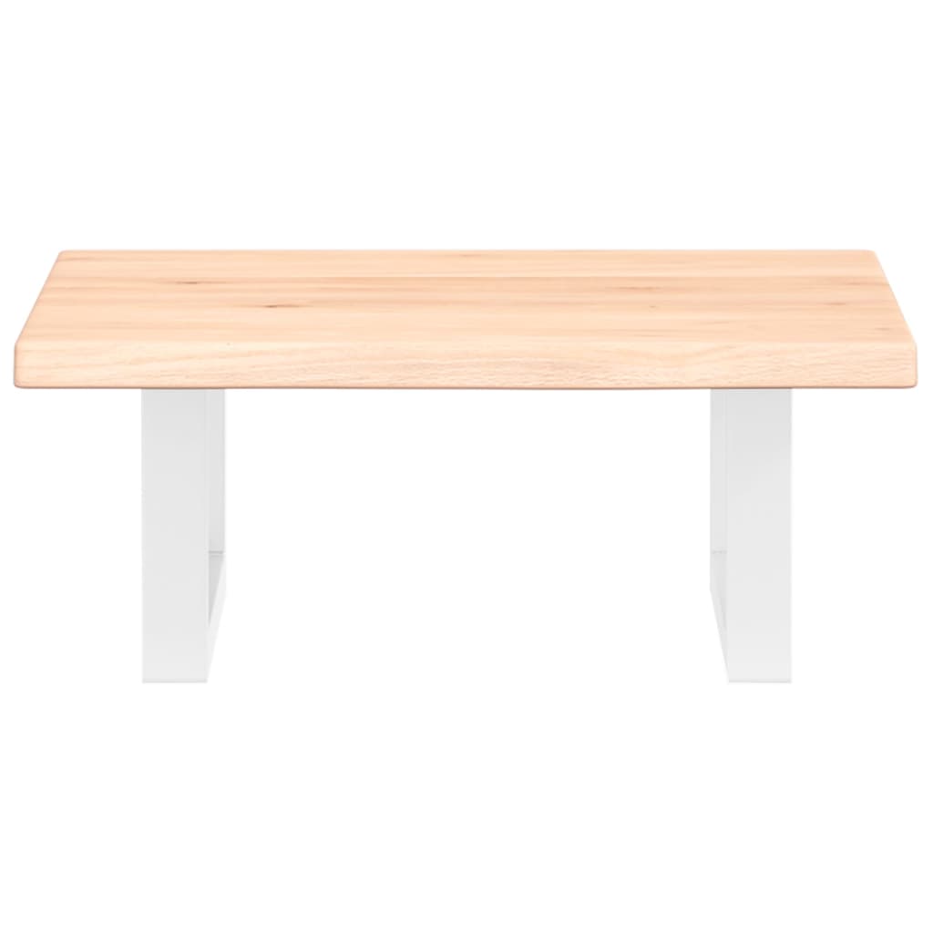 vidaXL Basin Shelf Wall Mounted Steel and Solid Wood Oak 4