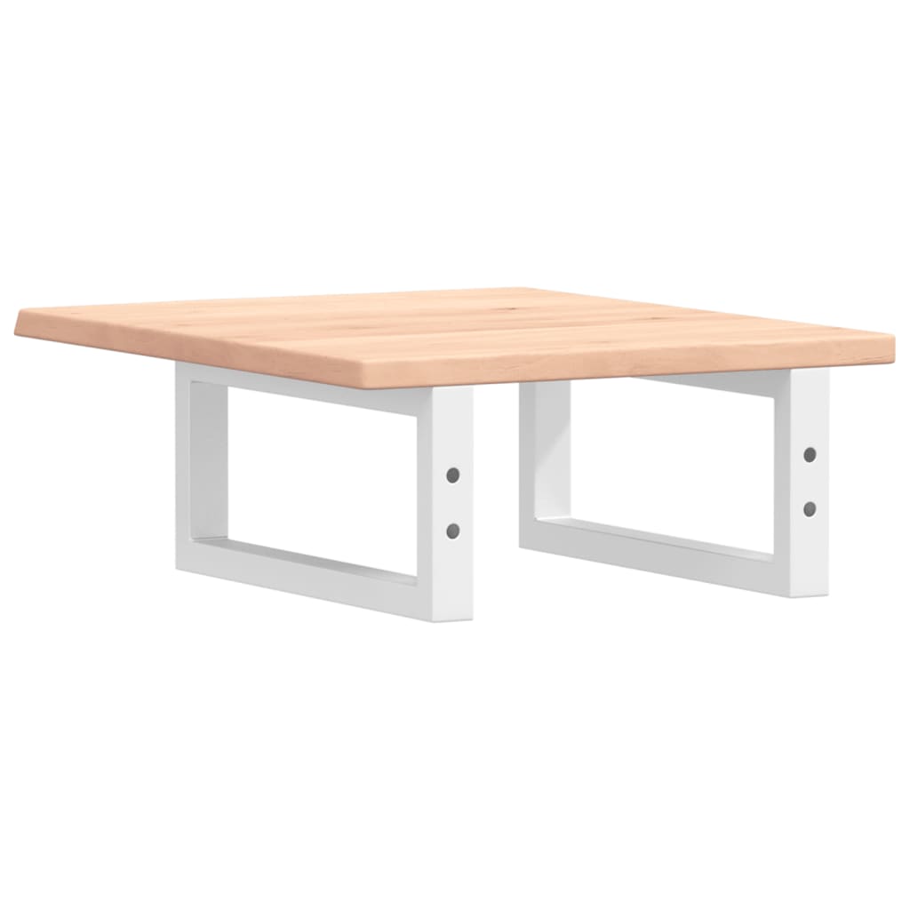 vidaXL Basin Shelf Wall Mounted Steel and Solid Wood Oak 6