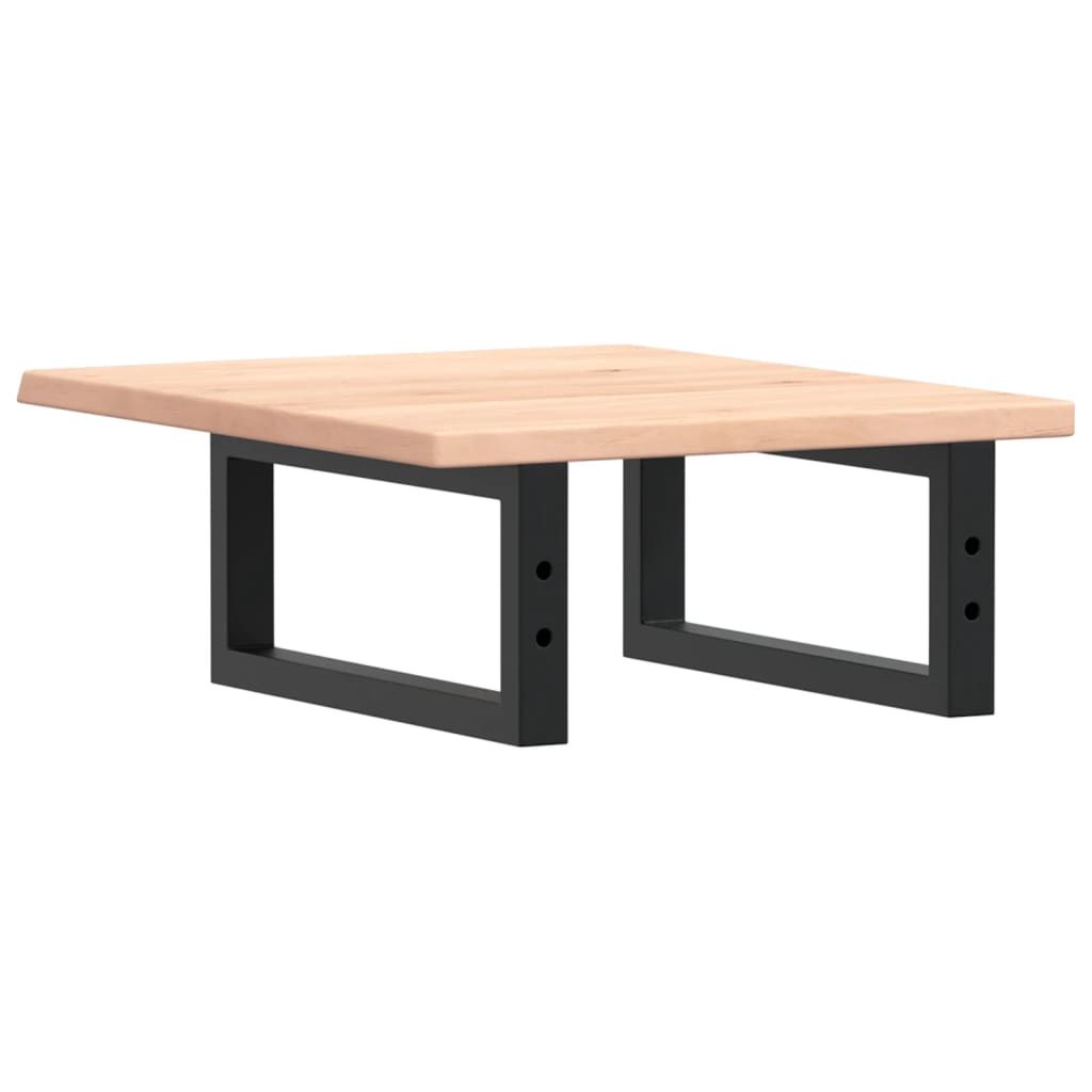 vidaXL Basin Shelf Wall Mounted Steel and Solid Wood Oak 6