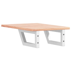 vidaXL Basin Shelf Wall Mounted Steel and Solid Wood Oak 6