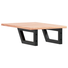 vidaXL Basin Shelf Wall Mounted Steel and Solid Wood Oak 6