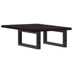 vidaXL Basin Shelf Wall Mounted Steel and Solid Wood Oak 6
