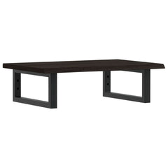 vidaXL Basin Shelf Wall Mounted Steel and Solid Wood Oak 2