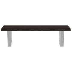 vidaXL Basin Shelf Wall Mounted Steel and Solid Wood Oak 4