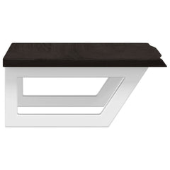 vidaXL Basin Shelf Wall Mounted Steel and Solid Wood Oak 5