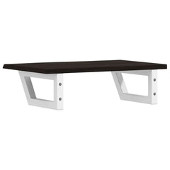 vidaXL Basin Shelf Wall Mounted Steel and Solid Wood Oak 6