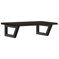 vidaXL Basin Shelf Wall Mounted Steel and Solid Wood Oak 2