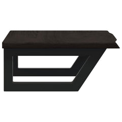 vidaXL Basin Shelf Wall Mounted Steel and Solid Wood Oak 5