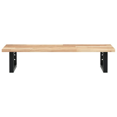 vidaXL Basin Shelf Wall Mounted Steel and Solid Wood Acacia 4