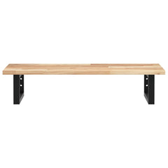 vidaXL Basin Shelf Wall Mounted Steel and Solid Wood Acacia 4