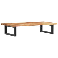 vidaXL Basin Shelf Wall Mounted Steel and Solid Wood Acacia 2