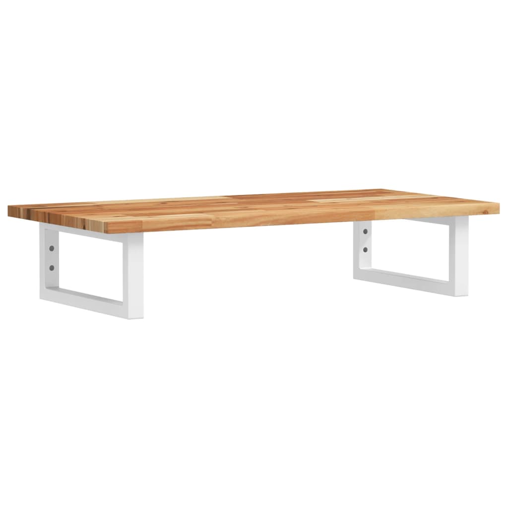 vidaXL Basin Shelf Wall Mounted Steel and Solid Wood Acacia 2