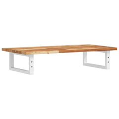 vidaXL Basin Shelf Wall Mounted Steel and Solid Wood Acacia 6