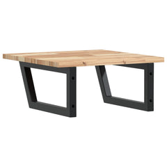 vidaXL Basin Shelf Wall Mounted Steel and Solid Wood Acacia 6