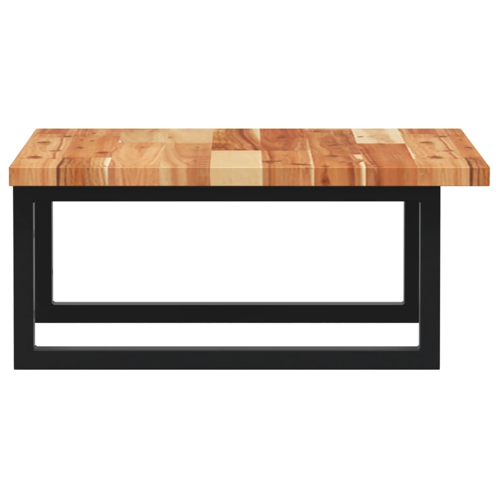 vidaXL Basin Shelf Wall Mounted Steel and Solid Wood Acacia 5