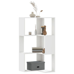 vidaXL Corner Bookcase 3-Tier 50x50x102 cm Engineered Wood