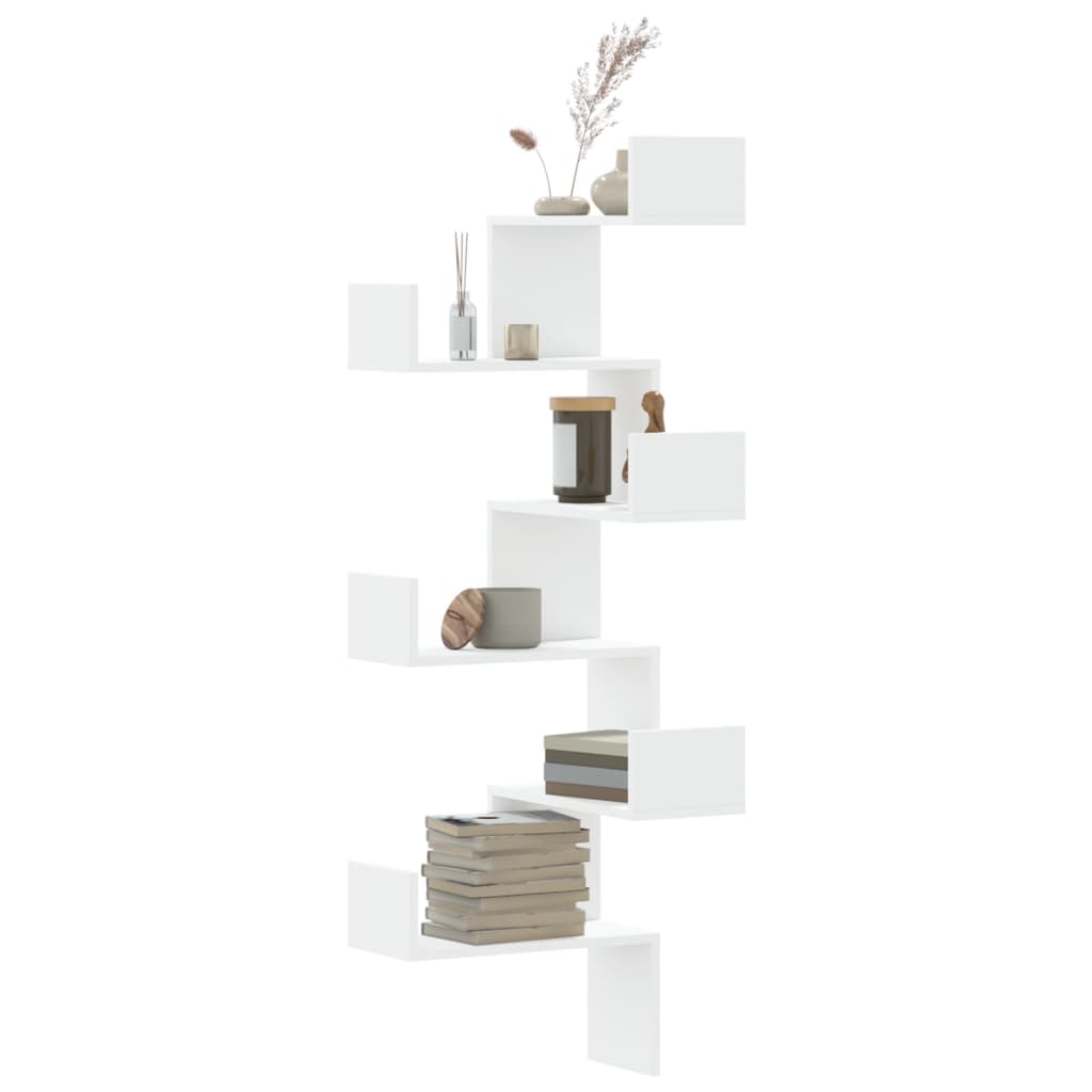 vidaXL Wall Corner Shelf 45x45x147 cm Engineered Wood