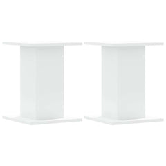vidaXL Speaker Stands 2 pcs White 30x30x40 cm Engineered Wood 2