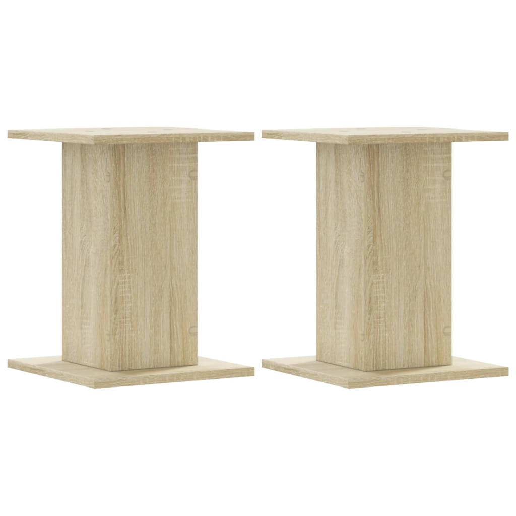 vidaXL Speaker Stands 2 pcs Sonoma Oak 30x30x40 cm Engineered Wood 2