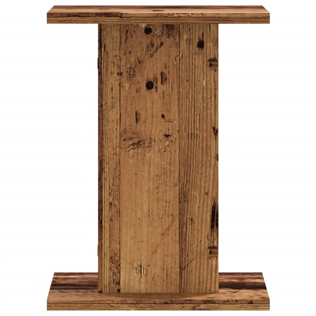 vidaXL Speaker Stands 2 pcs Old Wood 30x30x40 cm Engineered Wood 5