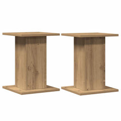 vidaXL Speaker Stands 2 pcs Artisan Oak 30x30x40 cm Engineered Wood 3