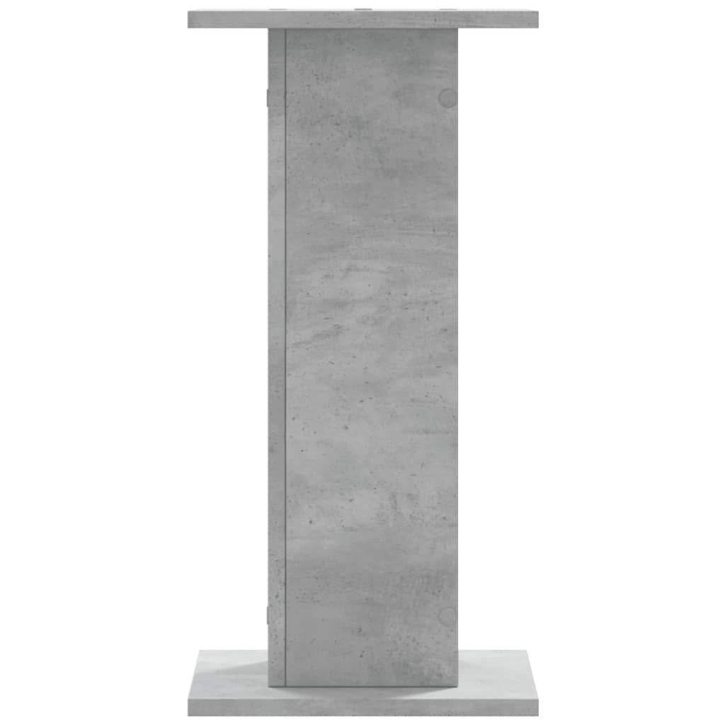 vidaXL Speaker Stands 2 pcs Concrete Grey 30x30x60 cm Engineered Wood 3