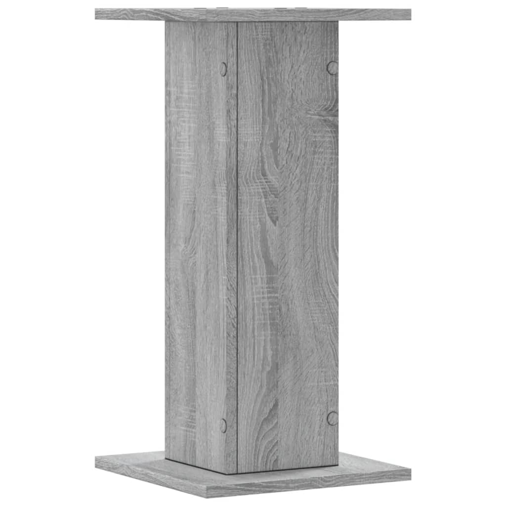 vidaXL Speaker Stands 2 pcs Grey Sonoma 30x30x60 cm Engineered Wood 4