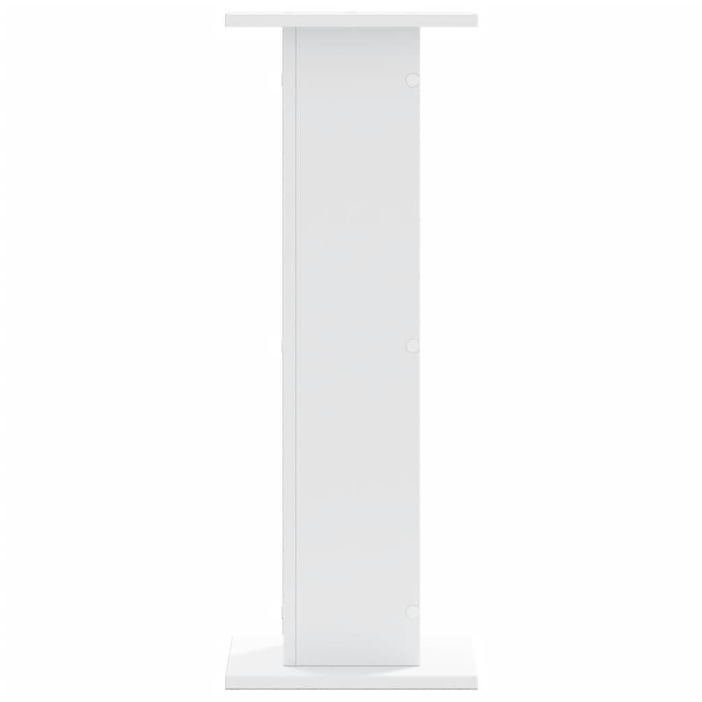 vidaXL Speaker Stands 2 pcs White 30x30x80 cm Engineered Wood 3