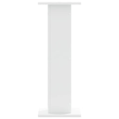 vidaXL Speaker Stands 2 pcs White 30x30x80 cm Engineered Wood 5