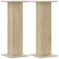 vidaXL Speaker Stands 2 pcs Sonoma Oak 30x30x80 cm Engineered Wood 2