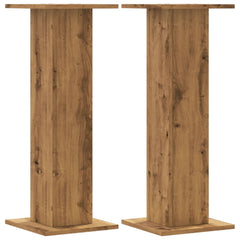 vidaXL Speaker Stands 2 pcs Artisan Oak 30x30x80 cm Engineered Wood 2