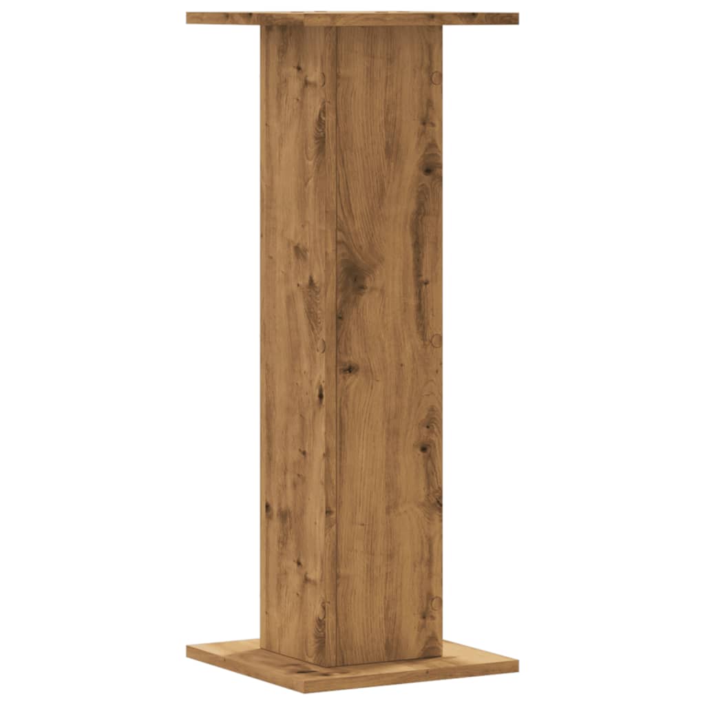vidaXL Speaker Stands 2 pcs Artisan Oak 30x30x80 cm Engineered Wood 4