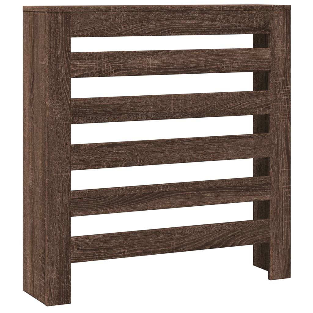 vidaXL Radiator Cover Brown Oak Engineered Wood 2