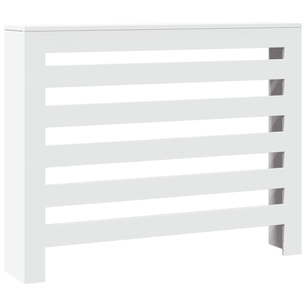vidaXL Radiator Cover White 104 x 20 x 82 cm Engineered Wood 2