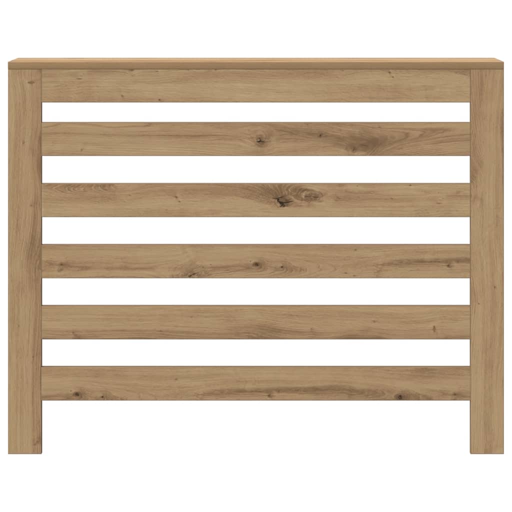 vidaXL Radiator Cover Oak 104 x 20 x 82 cm Engineered Wood 3